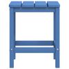 vidaXL Chaises de jardin Adirondack repose-pied table PEHD Bleu aqua