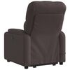 vidaXL Fauteuil inclinable de massage Marron fonc&eacute; Tissu