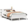 vidaXL Lit biblioth&egrave;que sans matelas blanc 160x200 cm bois pin massif