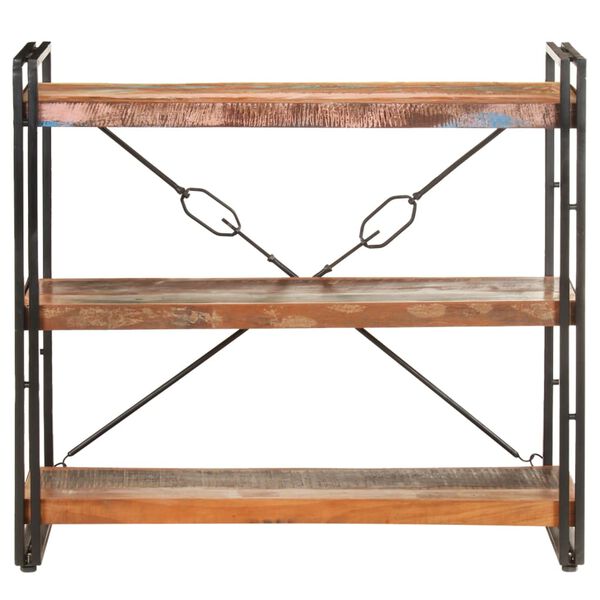 vidaXL Biblioth&egrave;que &agrave; 3 niveaux 90x30x80cm Bois de r&eacute;cup&eacute;ration massif