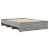vidaXL Cadre de lit sans matelas sonoma gris 120x190 cm