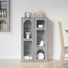 vidaXL Buffet Gris Sonoma 59 x 35 x 100,5 cm Bois d'ing&eacute;nierie
