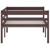 vidaXL Cadre de lit sans matelas marron foncé bois pin massif 90x200cm