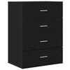vidaXL Buffet Ch&ecirc;ne noir 60 x 39 x 80 cm Bois d'ing&eacute;nierie