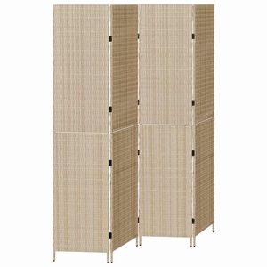 vidaXL Paravent Beige 195 x 180 cm polyrotin