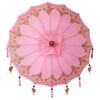 vidaXL Parasol balinais avec base Rose 95 x 95 x 260 cm