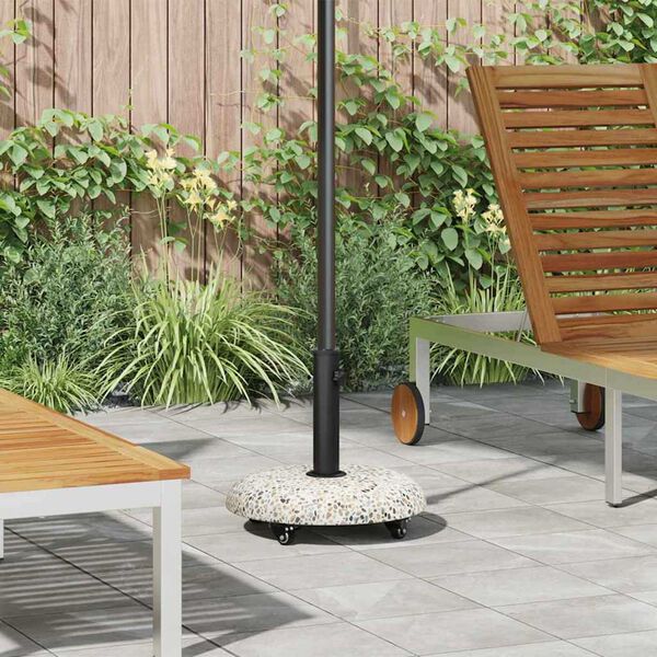 vidaXL Pied de parasol Multicolore et noir 45 x 45 x 40 cm