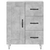vidaXL Buffet gris b&eacute;ton 69,5x34x90 cm bois d'ing&eacute;nierie