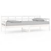 vidaXL Lit de jour sans matelas blanc bois de pin massif 80x200 cm