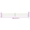 vidaXL Auvent latéral rétractable Crème 160x1200 cm