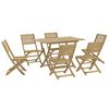 vidaXL Ensemble &agrave; manger de jardin 7 pcs Bois d'acacia solide