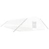 vidaXL Serre avec cadre en acier blanc 96 m&sup2; 16x6x2,85 m