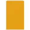 vidaXL Table de chevet jaune moutarde 34,5x39x62 cm acier