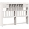 vidaXL Lit biblioth&egrave;que sans matelas blanc 140x200 cm bois pin massif