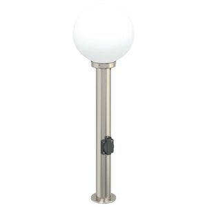 vidaXL Borne lumineuse avec sortie 80 cm en acier inoxydable IP44