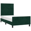 vidaXL Cadre de lit sans matelas vert fonc&eacute; 80x200 cm velours