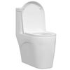 vidaXL Siège de toilette Blanc 48 x 36,5 x 4,5 cm Polypropylène