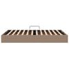 vidaXL Lit de Rangement avec matelas Cappuccino 120 x 190 cm Faux cuir