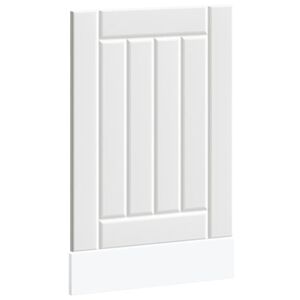 vidaXL Panneau de lave-vaisselle Lucca blanc bois d'ing&eacute;nierie