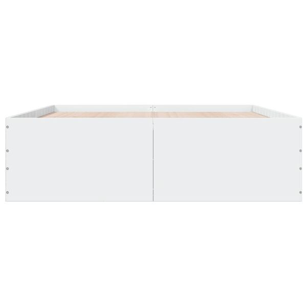 vidaXL Cadre de lit sans matelas blanc 150x200 cm