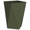 vidaXL Jardini&egrave;re 2 pcs Vert olive 50 x 50 x 75 cm Acier