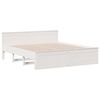 vidaXL Lit biblioth&egrave;que sans matelas blanc 180x200 cm bois pin massif