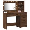 vidaXL Table de Toilette Marron 78.5 x 41 x 135 cm Bois d'ingénierie