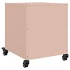 vidaXL Tables de chevet 2 pcs rose 36x39x43,5 cm acier