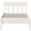 vidaXL Cadre de lit sans matelas blanc 90x190 cm bois de pin massif