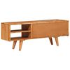 vidaXL Meuble TV Marron 110 x 30 x 40 cm Bois d'Acacia Massif