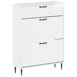 vidaXL Cabinet &agrave; chaussures HAARLEM 78 x 24 x 103 cm Bois d'ing&eacute;nierie