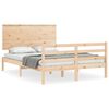vidaXL Cadre de lit sans matelas 140x200 cm bois massif