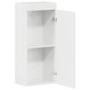vidaXL Armoire murale de salle de bain avec porte TULUM Blanc brillant