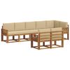 vidaXL Ensemble de canap&eacute;s d'ext&eacute;rieur 8 pcs Naturel et Beige
