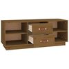 vidaXL Meuble TV Marron miel 100x34x40 cm Bois de pin massif