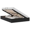 vidaXL Lit de Rangement avec t&ecirc;te de lit Noir 135 x 190 cm Velours