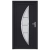 vidaXL Porte d'entr&eacute;e anthracite 98x190 cm PVC