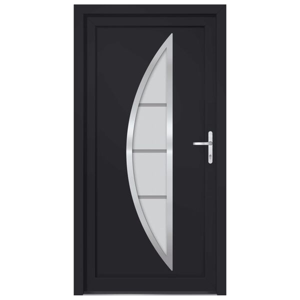 vidaXL Porte d'entr&eacute;e anthracite 98x190 cm PVC