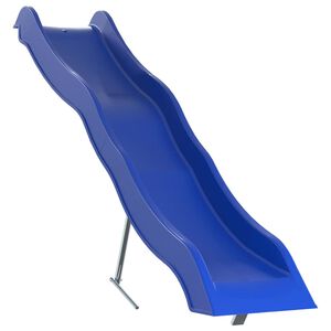 vidaXL Toboggan de jeu bleu 210x40 cm polypropylène