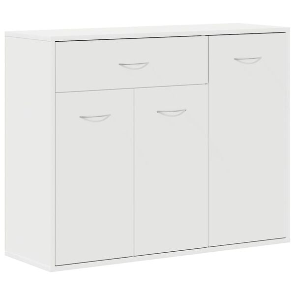 vidaXL Buffet Blanc 88x30x70 cm Bois d'ing&eacute;nierie