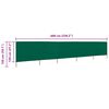 vidaXL Paravent 5 panneaux Tissu 600 x 120 cm Vert