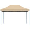 vidaXL Tente de r&eacute;ception pliable escamotable beige 410x279x315 cm