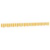 vidaXL Tissu de remplacement de cantonni&egrave;re d&rsquo;auvent jaune blanc 3 m