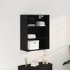 vidaXL Armoire murale suspendue Ch&ecirc;ne noir 69,5 x 32,5 x 90 cm