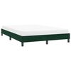 vidaXL Cadre de lit sans matelas vert fonc&eacute; 140x210 cm velours