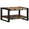vidaXL Table basse multicolore 70x50x38 cm bois de r&eacute;cup&eacute;ration massif