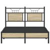 vidaXL Cadre de lit sans matelas ch&ecirc;ne sonoma 120x200 cm