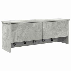 vidaXL Porte-manteau mural Montage mural Gris b&eacute;ton 80 x 20 x 30 cm