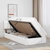 vidaXL Lit avec rangement et matelas Blanc pur 90 x 190 cm Simili cuir