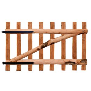 vidaXL Portillon de cl&ocirc;ture Bois de noisetier impr&eacute;gn&eacute; 100x60 cm